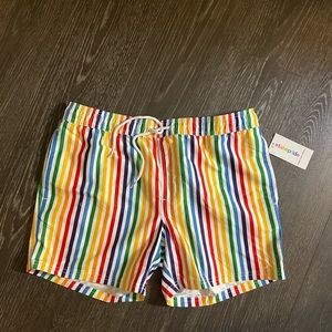 Trinity rainbow pride swim trunks